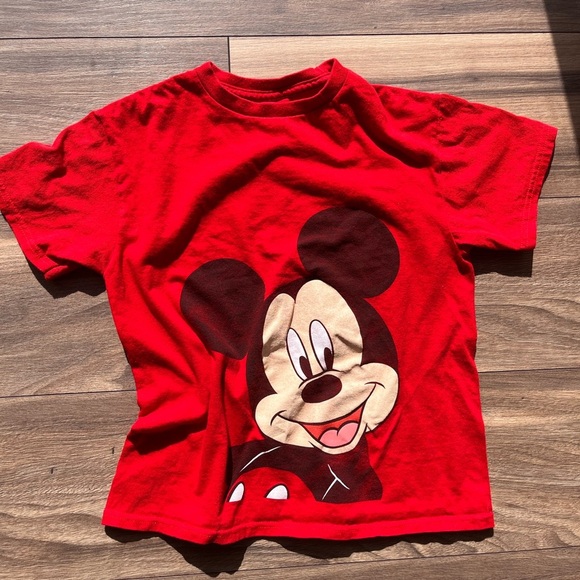 Disney Other - Red Mickey Mouse Kids T-Shirt